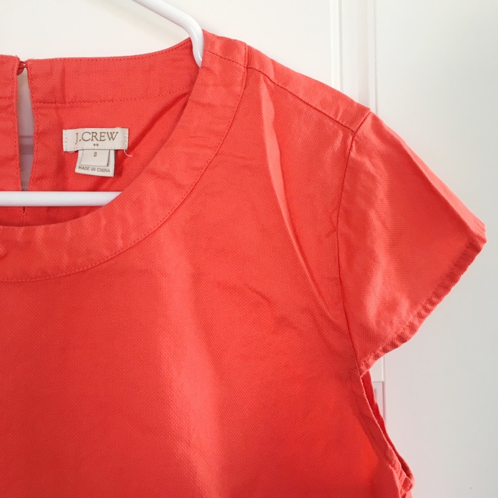 10/3 JCREW ORANGE TOP